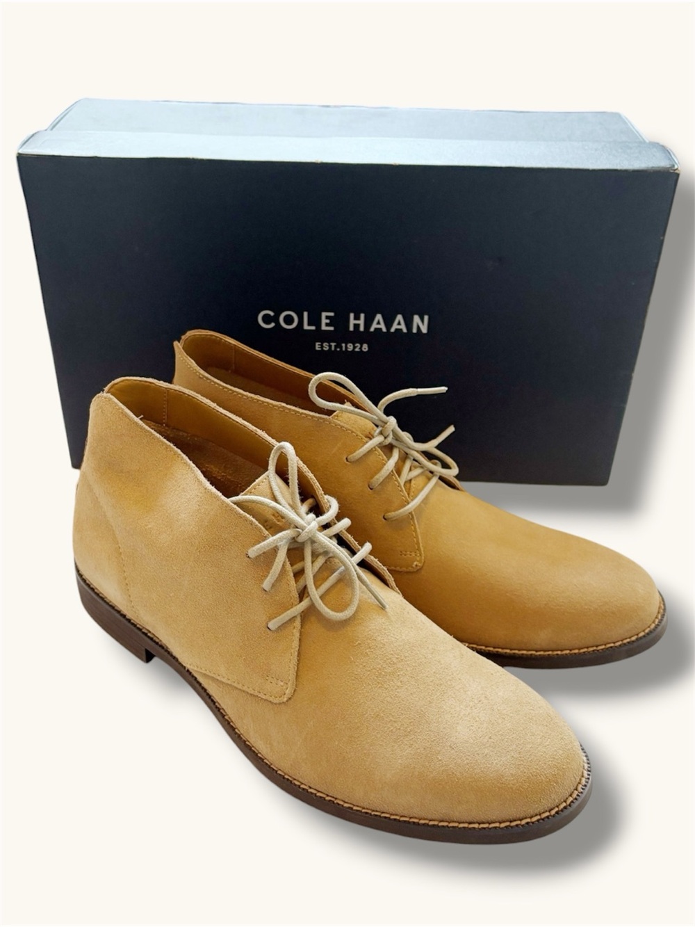 Cole Haan Men’s Tan Suede Chukka Boots